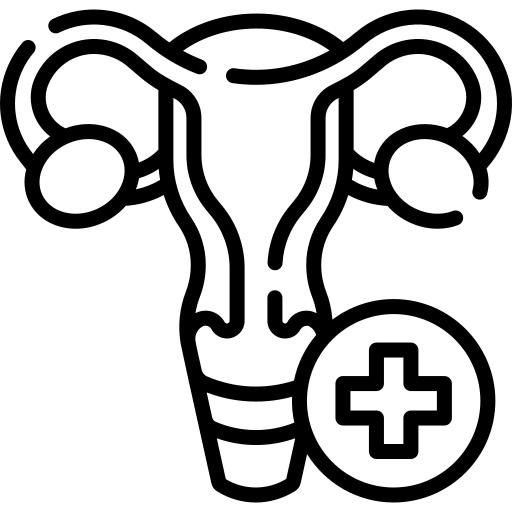 Gynecology fertility treatment icon – IVF and women's health in India